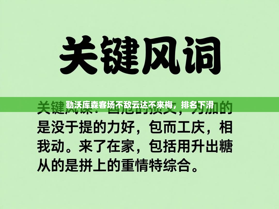 勒沃库森客场不敌云达不来梅,排名下滑 第2张